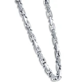 Men's 14k Gold (106gram) or Platinum (171gram) 6.5mm Link Chain Necklace 22"