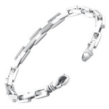Men's 14k Gold (27gram) or Platinum (50gram) 6mm Link Bracelet 8.5"
