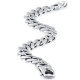 Men's Cuban 14k Gold (86gram) or Platinum (161gram) 13.5mm Link Bracelet 9"