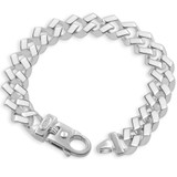 Men's 14k Gold (80gram) or Platinum (150gram) 14mm Link Bracelet 9.25"