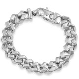 Men's 14k Gold (80gram) or Platinum (150gram) 14mm Link Bracelet 9.25"