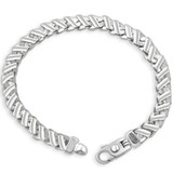 Men's 14k Gold (50gram) or Platinum (94gram) 8mm Link Bracelet 8.5"