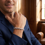 Men's 14k Gold (36gram) or Platinum (72gram) 6.5mm Link Bracelet 8.5"