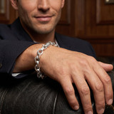 Men's 14k Gold (34gram) or Platinum (54gram) 8.5mm Link Bracelet 8.5"