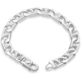 Men's Marine 14k Gold (53gram) or Platinum (99gram) 9.5mm Link Bracelet 8.5"