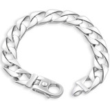 Men's 14k Gold (66gram) or Platinum (106gram) 11.5mm Link Bracelet 8.5"