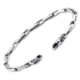 Men's 14k Gold (15gram) or Platinum (26gram) 4mm Link Bracelet 8.5"