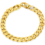 Men's Cuban 14k Gold (47gram) or Platinum (77gram) 8.5mm Link Bracelet 8.5"