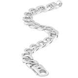 Men's 14k Gold (79gram) or Platinum (127gram) 12mm Link Bracelet 8.5"
