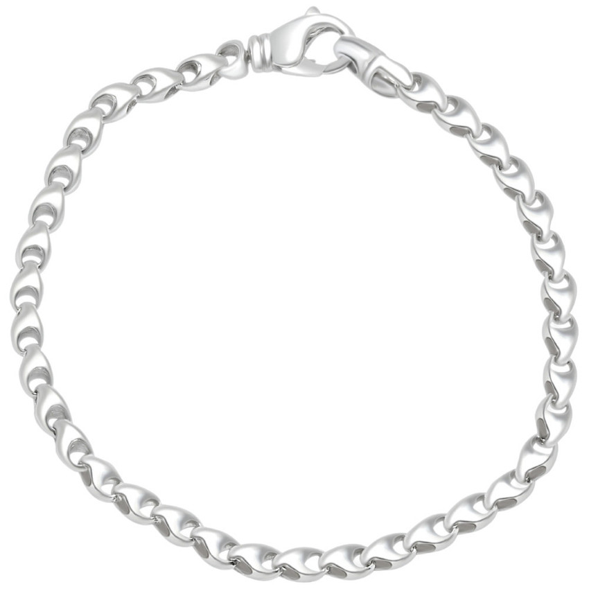 Men's Link 14k Gold (17gram) or Platinum (28gram) 4.5mm Bracelet 8.5"