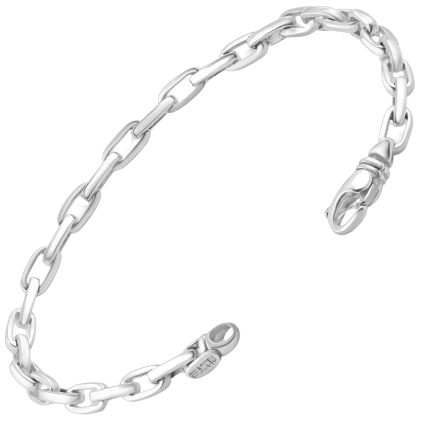 Men's Link 14k Gold (19gram) or Platinum (30gram) 3mm Bracelet 8.5"