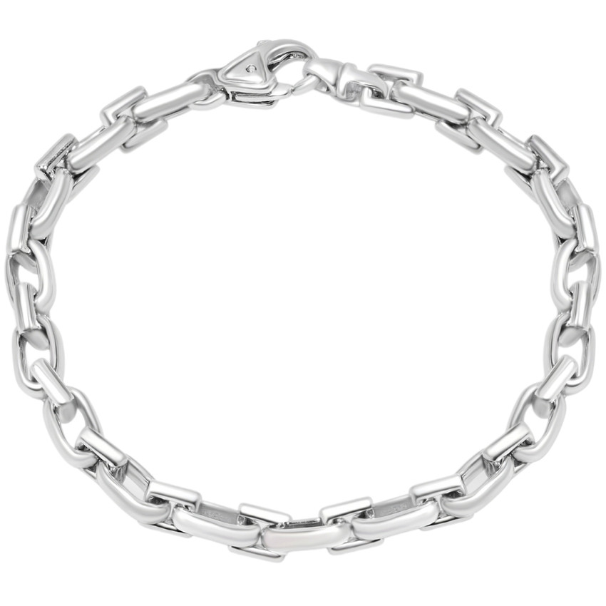 Men's Link 14k Gold (37gram) or Platinum (59gram) 6.5mm Bracelet 8.25"