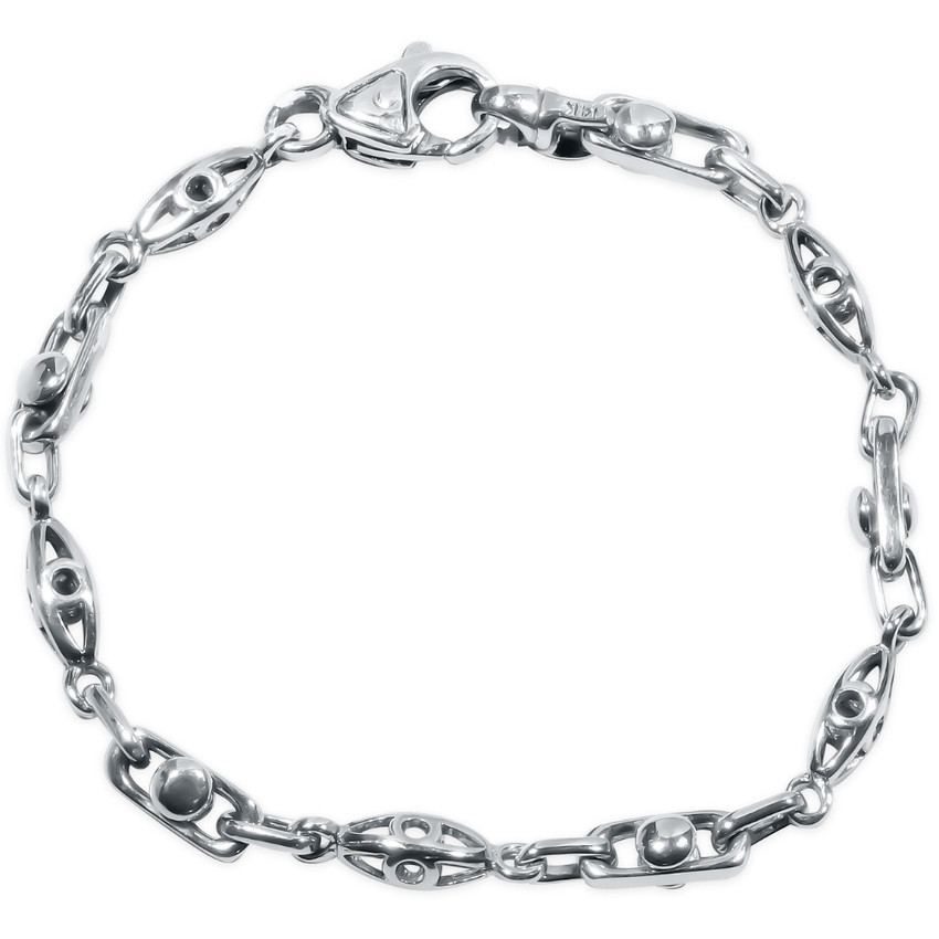 Men's Link 14k Gold (22gram) or Platinum (36gram) 5.5mm Bracelet 9"