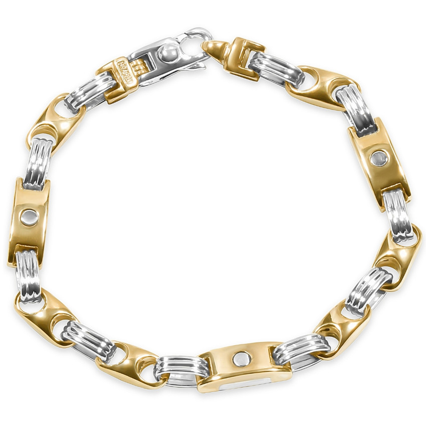 Men's Link 14k Gold (40gram) or Platinum (65gram) 7mm Bracelet 8"
