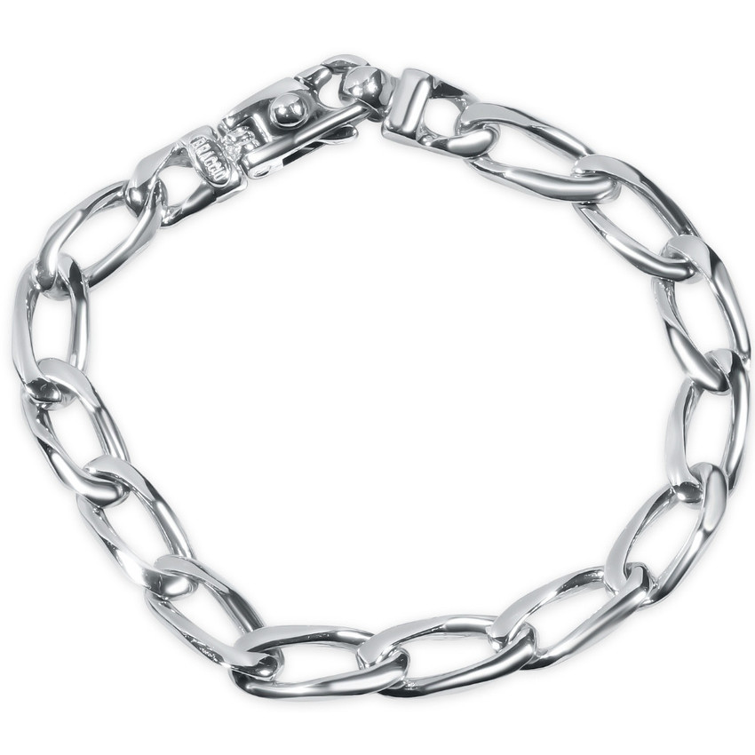 Men's Link 14k Gold (34gram) or Platinum (55gram) 8.5mm Bracelet 8.5"
