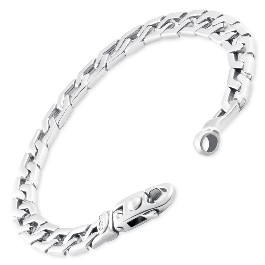 Men's Link 14k Gold (30gram) or Platinum (48gram) 7.5mm Bracelet 8.5"