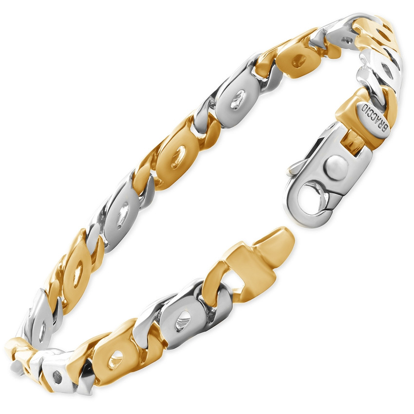 Men's Marine Link 14k Gold (38gram) or Platinum (61gram) 8mm Bracelet 8"