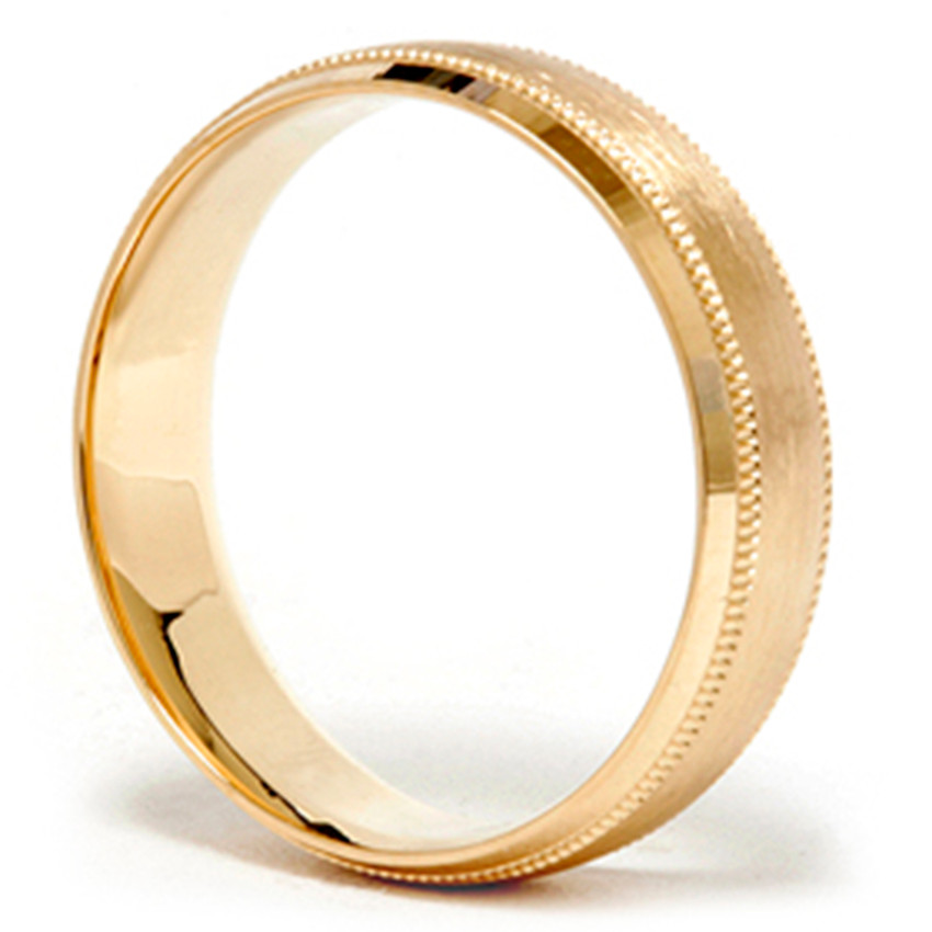 Mens 14K Gold Comfort Fit 6mm Wedding Ring New Band