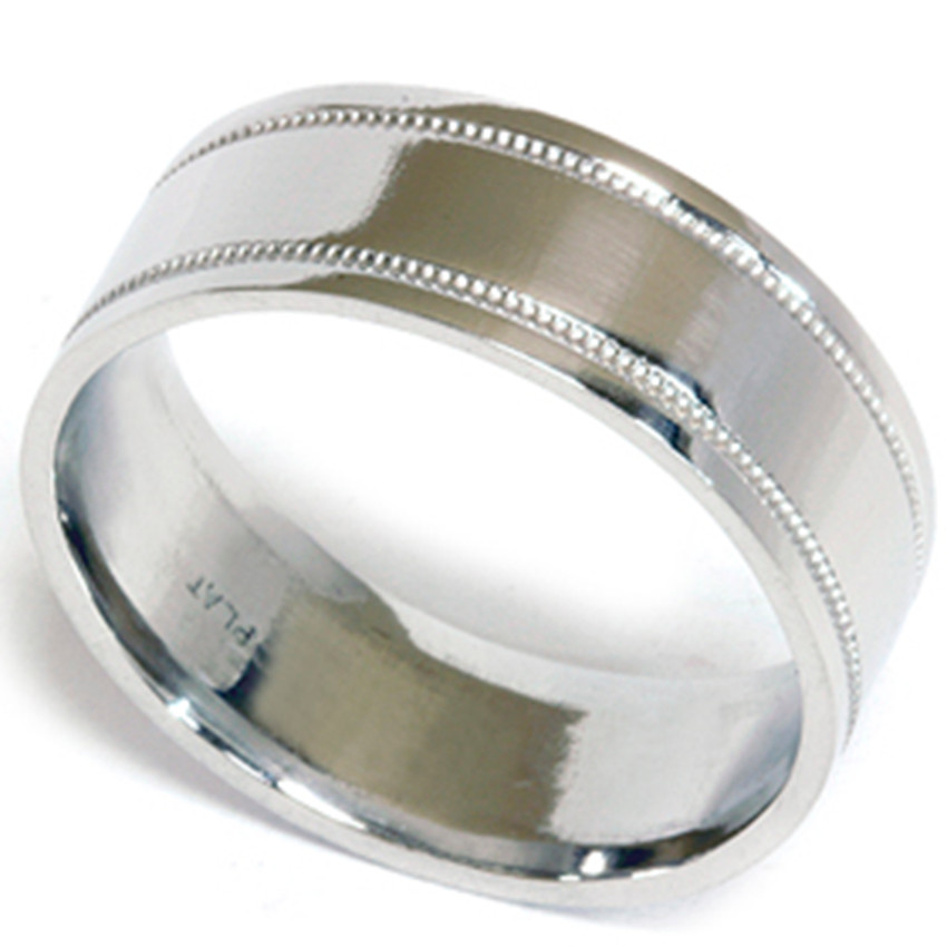 7mm 950 Platinum Comfort Fit Wedding Band NEW Ring