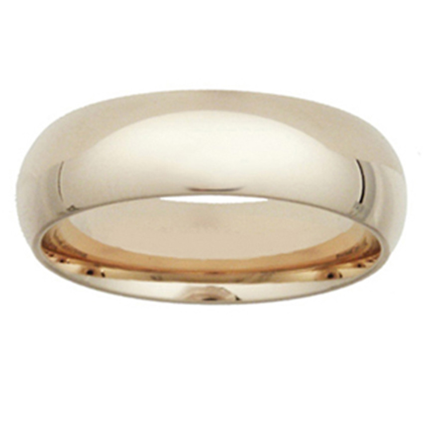 14K Yellow Gold 7mm Comfort Fit Wedding Band Ring Mens