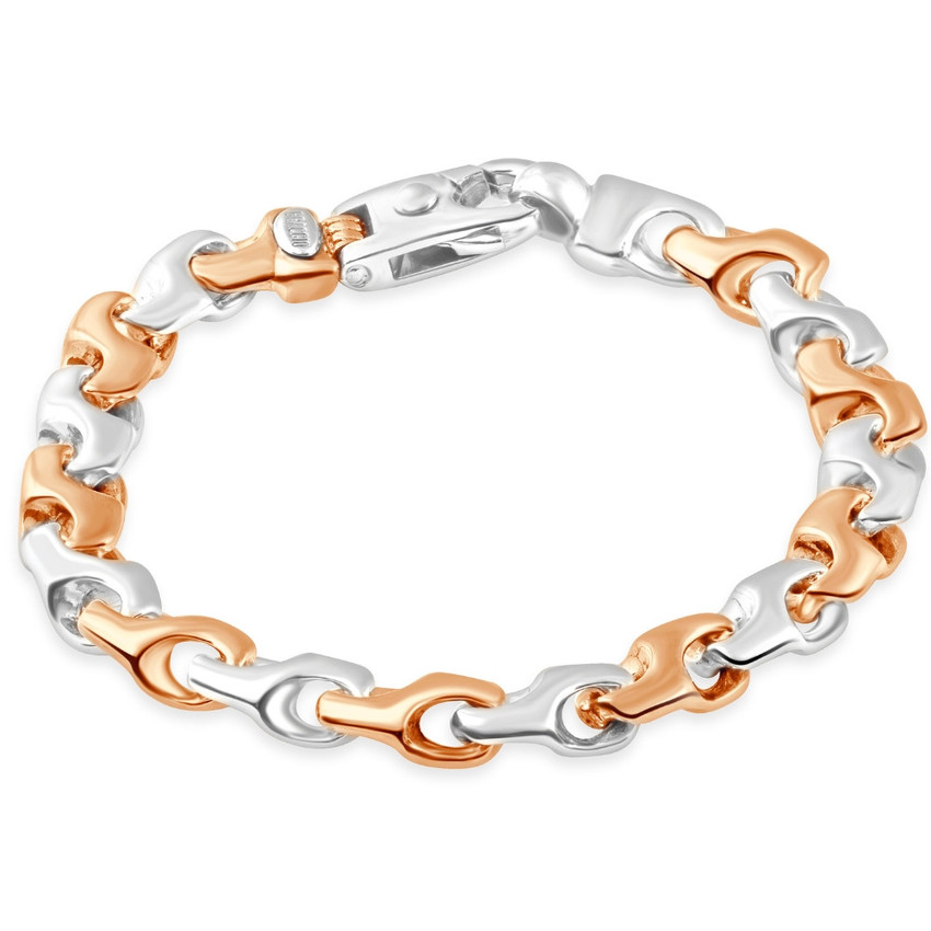 Men's Link 14k Gold (29gram) or Platinum (46gram) 5.5mm Bracelet 8.5"