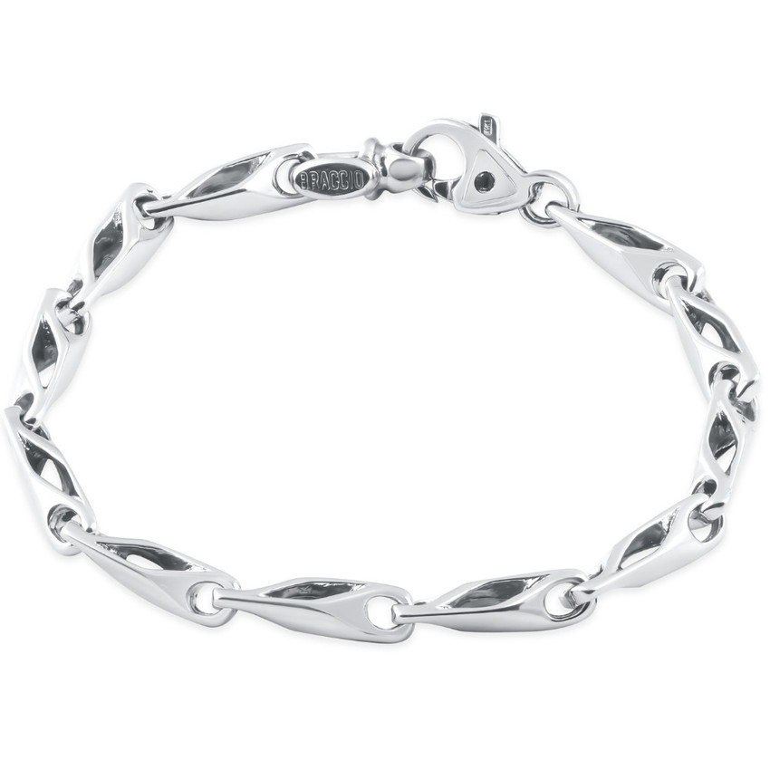 Men's Link 14k Gold (27gram) or Platinum (43gram) 5mm Bracelet 8.5"