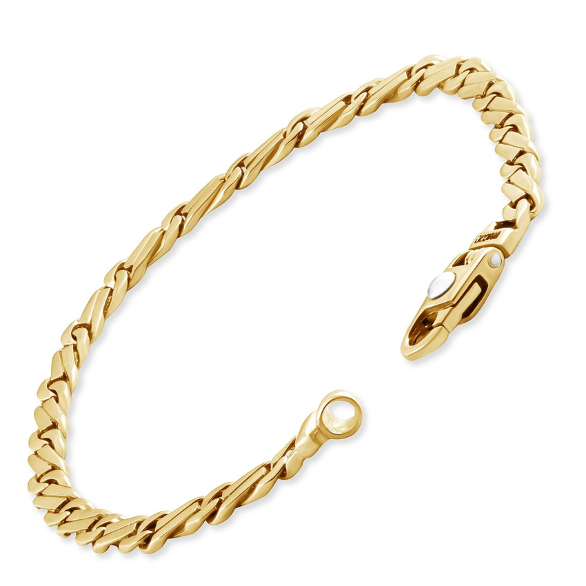 Men's Link 14k Gold (17gram) or Platinum (28gram) 5.5mm Bracelet 8.5"