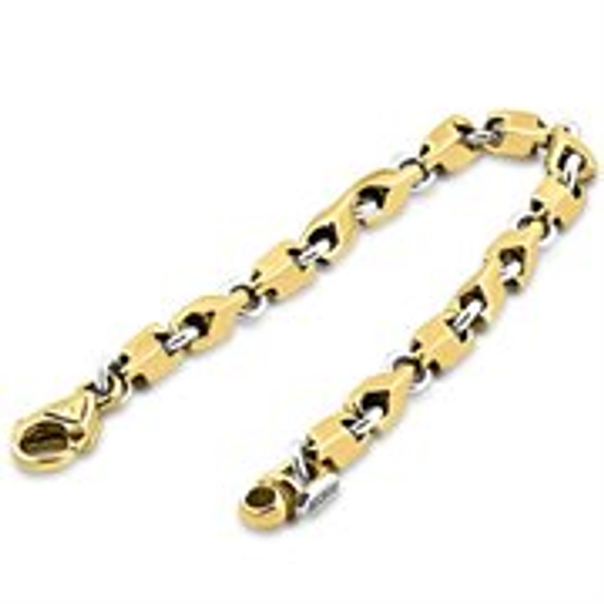 Men's Solid 14k Yellow Gold 36 grams 4.5mm Heavy Masculine Bracelet 8"