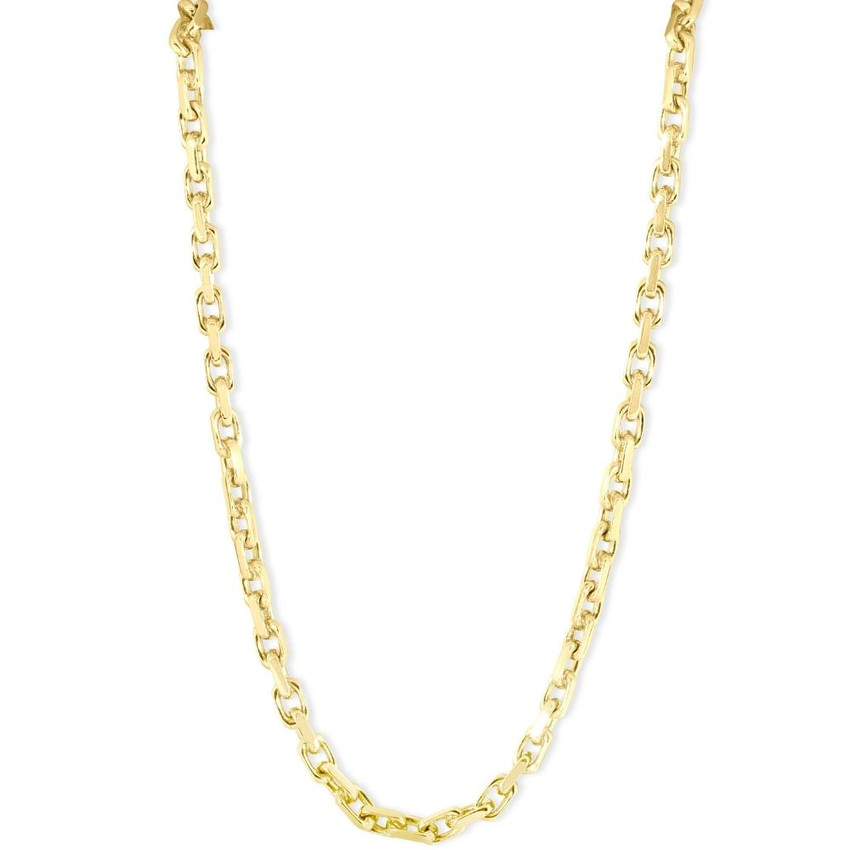 Men's (46g) Solid 14K Yellow Gold 4.5mm Flexible Link 22 " Necklace
