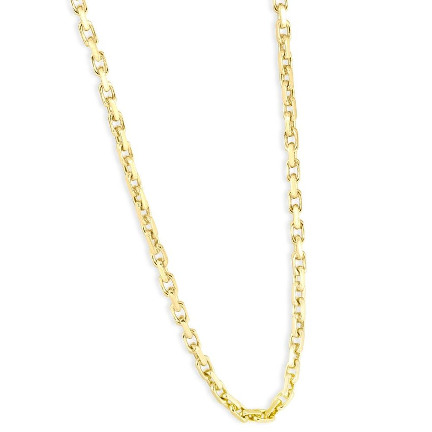 Men's (46g) Solid 14K Yellow Gold 4.5mm Flexible Link 22 " Necklace