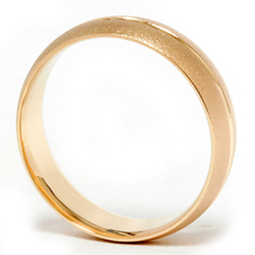Mens 14k Yellow Gold Comfort Fit 6mm Wedding Band Ring