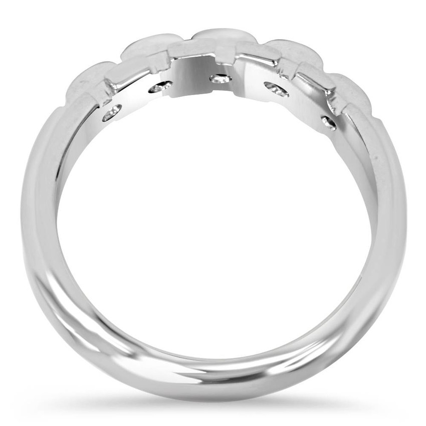 His Hers Diamond Matching Wedding Ring Band Set Solid 14K White Gold Solitaire