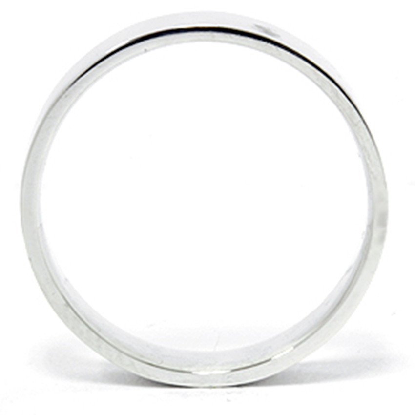 6mm Flat High Polished Wedding Band 950 Platinum