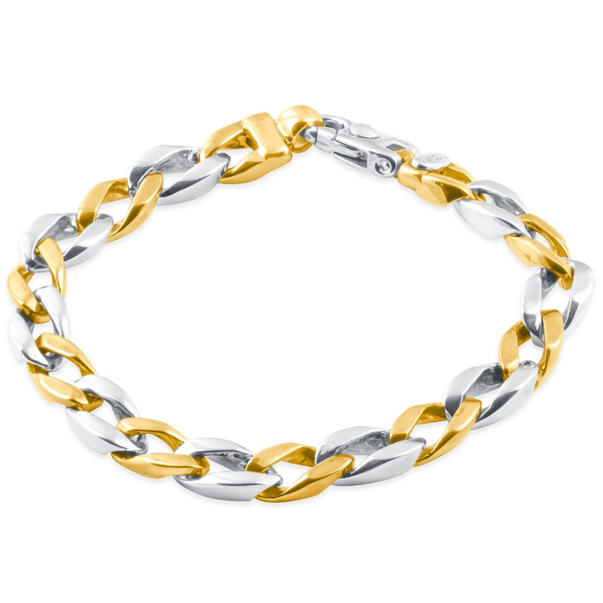 Men's Cuban Link 14k Gold (45gram) or Platinum (72gram) 8mm Bracelet 8.25"