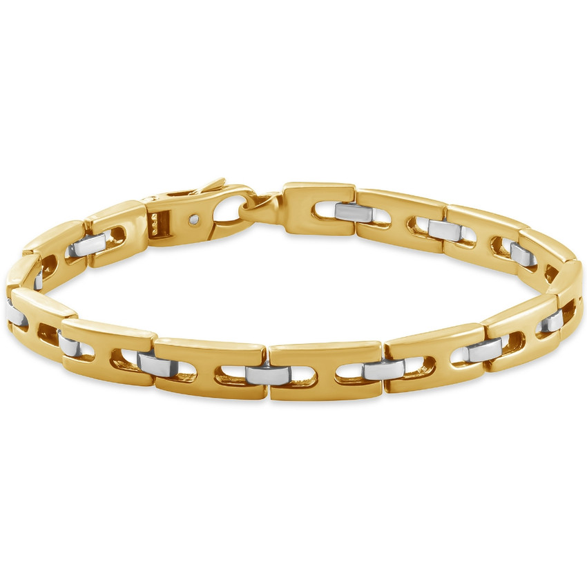 Men's Link 14k Gold (45gram) or Platinum (73gram) 7mm Bracelet 8.5"
