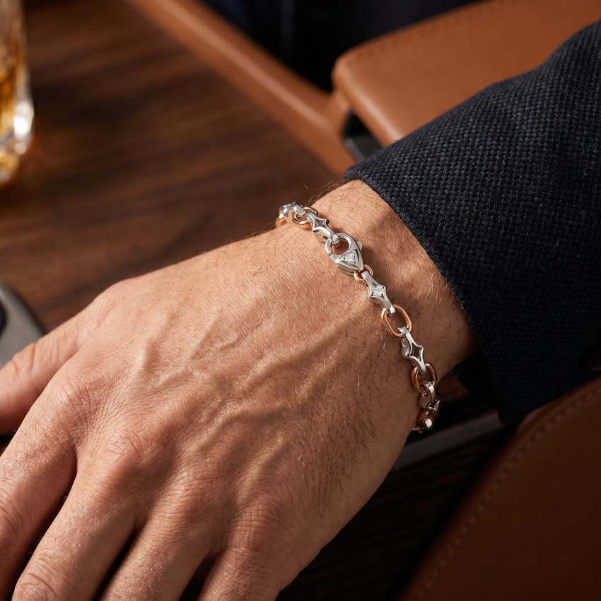 Men's Designer Mariner Link 14k Gold (31gram) or Platinum (49gram) 6mm Bracelet 8.25"