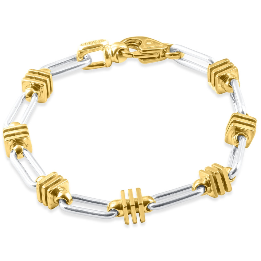 Men's Link 14k Gold (41gram) or Platinum (66gram) 6.5mm Bracelet 8.5"