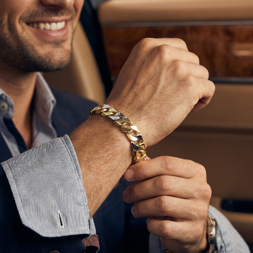 Men's Cuban Link 14k Gold (62gram) or Platinum (99gram) 12.5mm Bracelet 8.5"