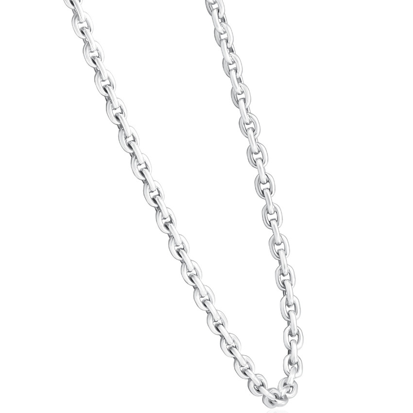 Men's 14k Gold (49gram) or Platinum (92gram) 5.5mm Link Chain Necklace 20"