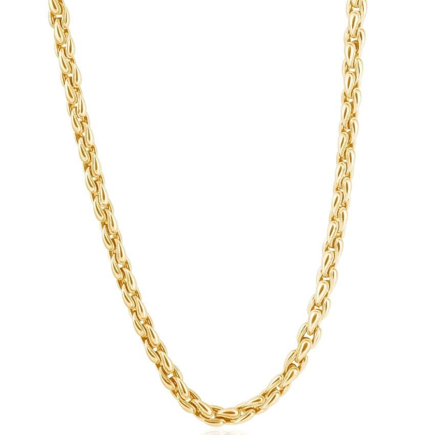 Men's 14k Gold (83gram) or Platinum (156gram) 7mm Link Chain Necklace 20"
