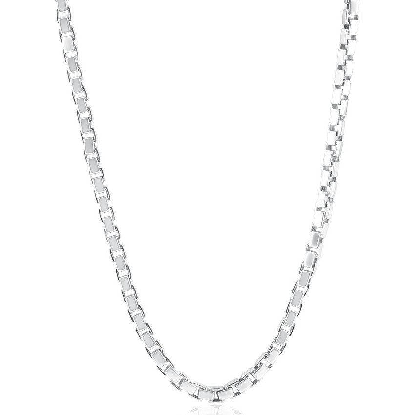 Men's 14k Gold (74gram) or Platinum (139gram) 5mm Link Chain Necklace 20"