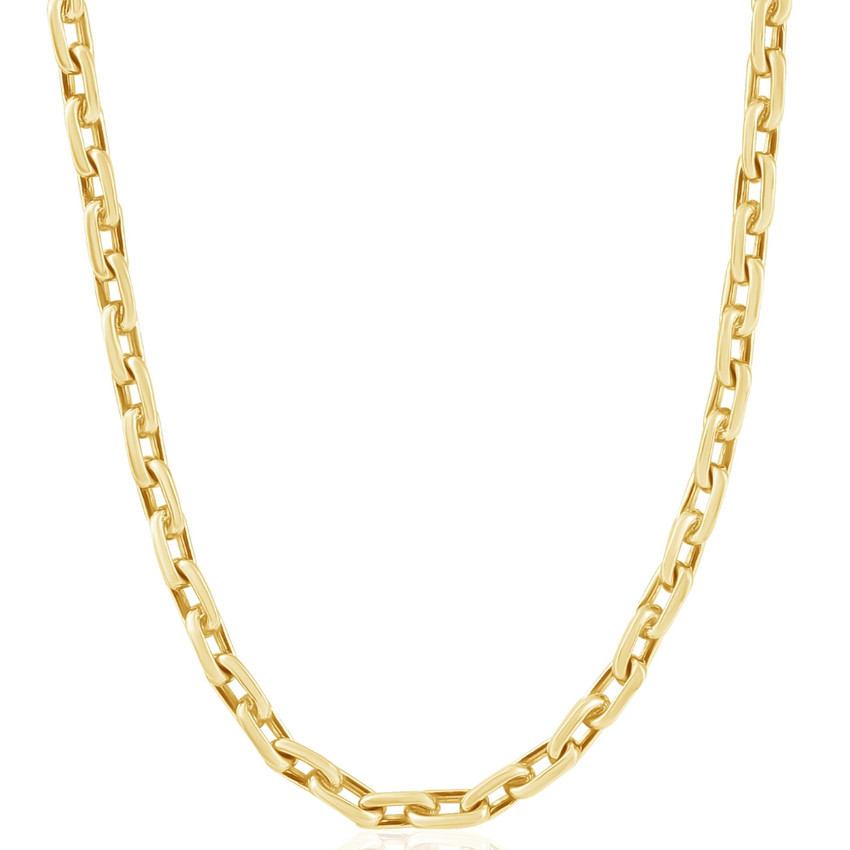 Men's 14k Gold (85gram) or Platinum (159gram) 5.5mm Link Chain