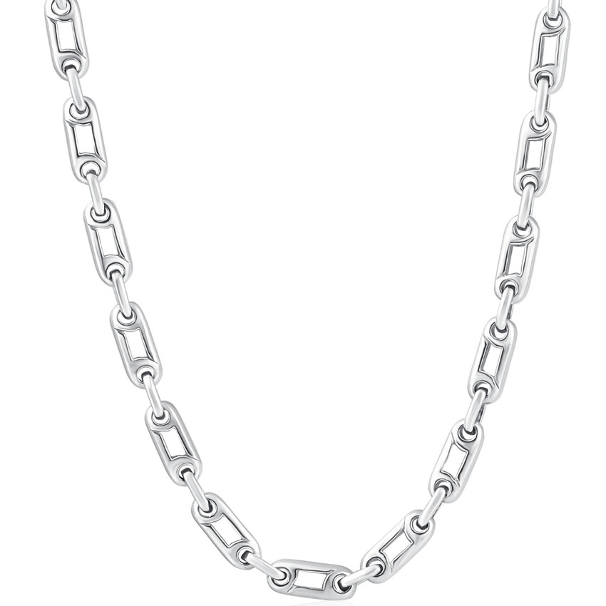 Men's Seed 14k Gold (68gram) or Platinum (127gram) 5.5mm Link