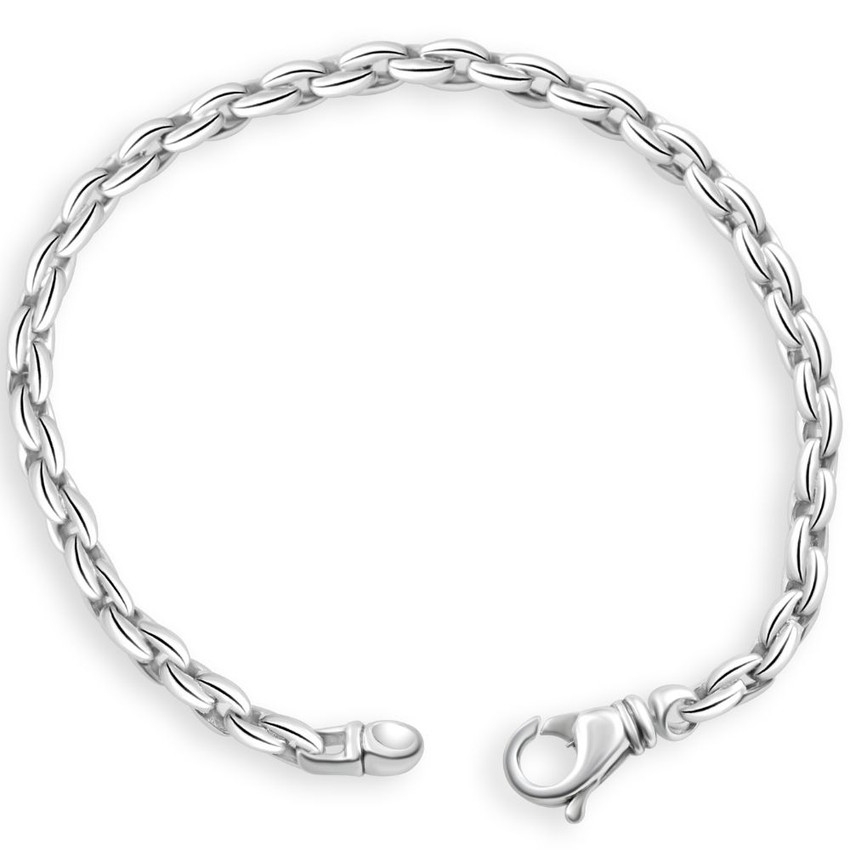 Men's 14k Gold (17gram) or Platinum (31gram) 4.5mm Link Bracelet 8.5"
