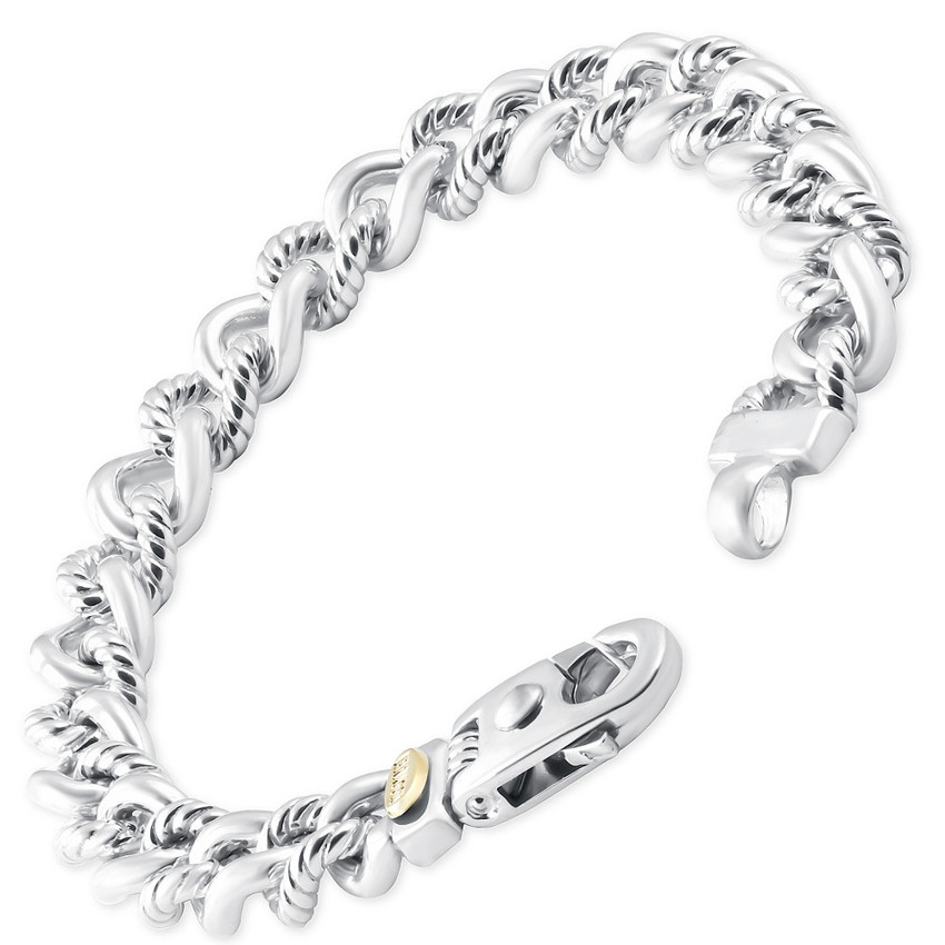 Men's Braided 14k Gold (56gram) or Platinum (105gram) 9.5mm Link Bracelet 8.5"