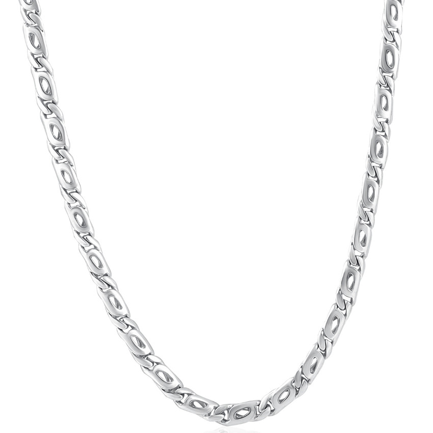 Mens Marine 14k Gold (46gram) or Platinum (86gram) 5.5mm Link Chain Necklace 22"