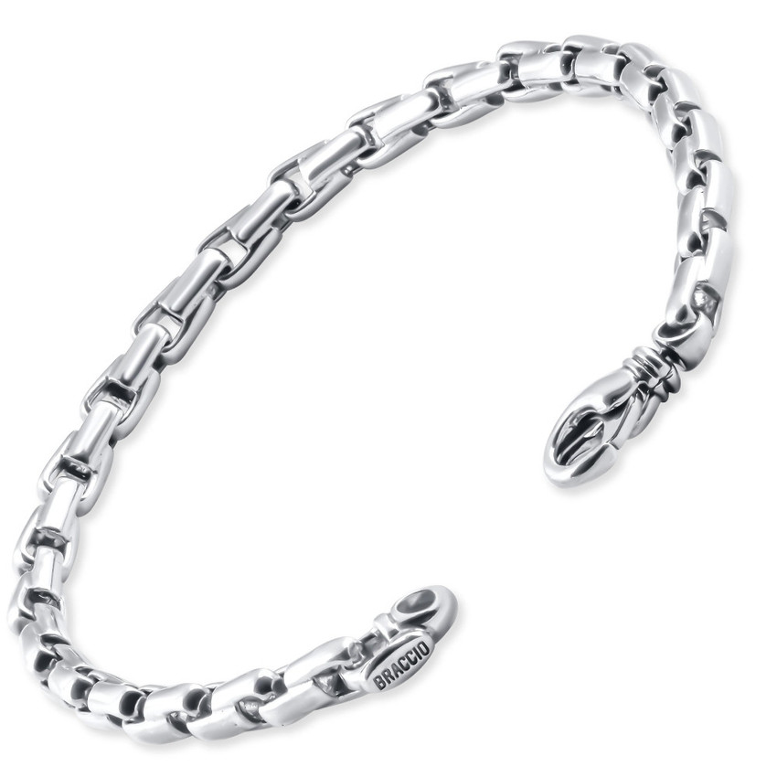 Men's 14k Gold (26gram) or Platinum (42gram) 5mm Link Bracelet 9"