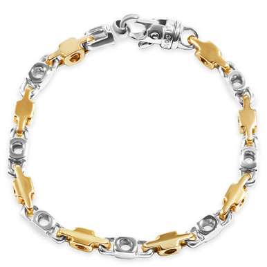 22K Gold Links Men's Bracelet | Raj Jewels