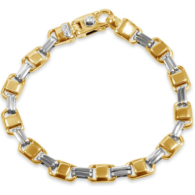 Men's Designer Link 14k Gold (32gram) or Platinum (52gram) 3.5-8mm