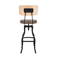 Markenzi Barstool with PVC Seat